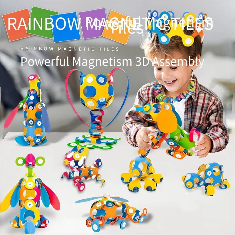 48Pcs Rainbow Magnetic Sheet K - Cosplay Prop Building recension och pris