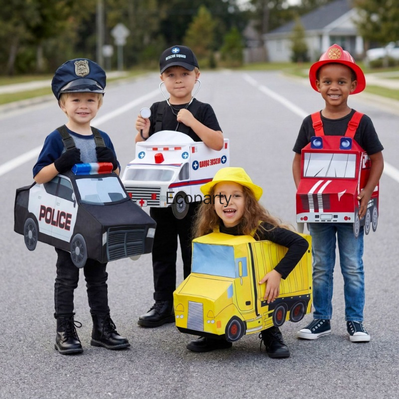 Kids Funny Fire Engine Ambulan - Cosplay Fire Prop recension och pris