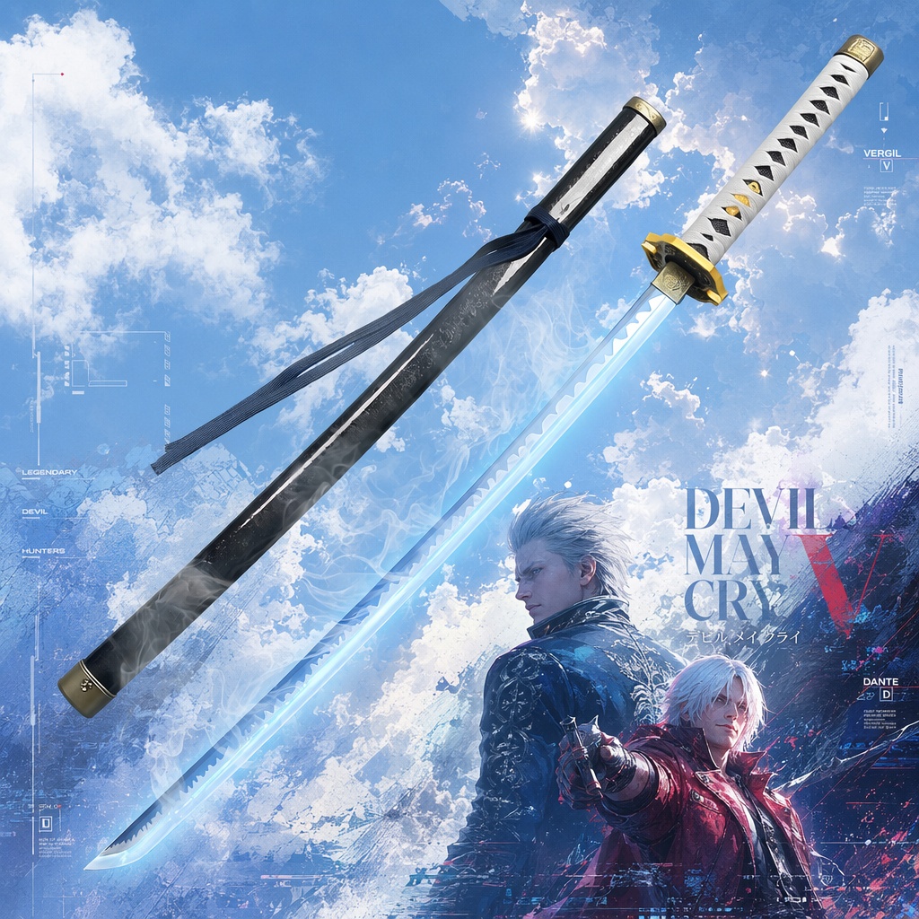 40inch Devil May Cry DMC Vergi - Cosplay Prop Katana recension och pris