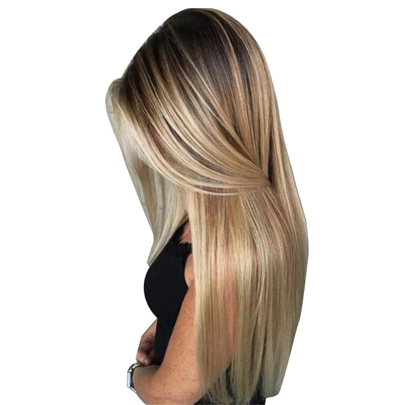 72cm Women Long Straight Wig W - Wig Fiber Net recension och pris