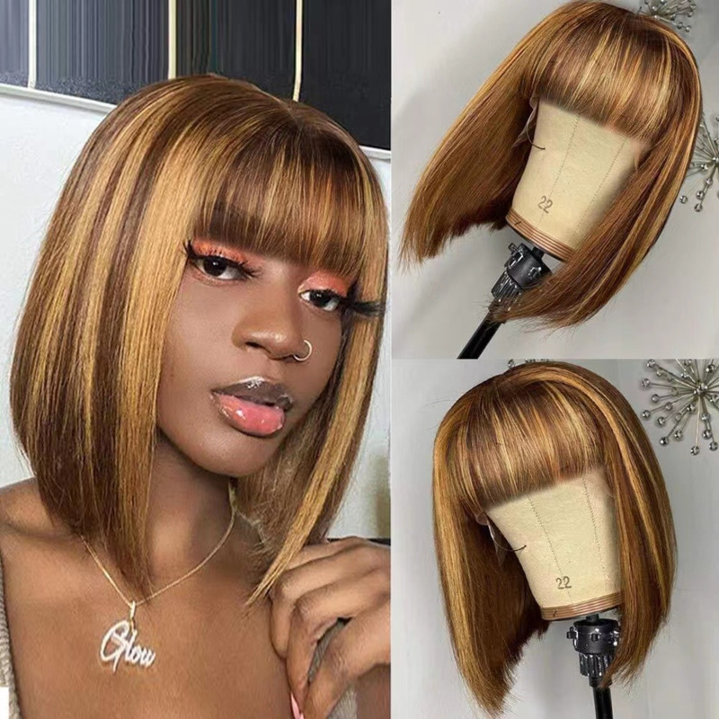 Women's short with air bangs,  - Wig Fiber Net recension och pris