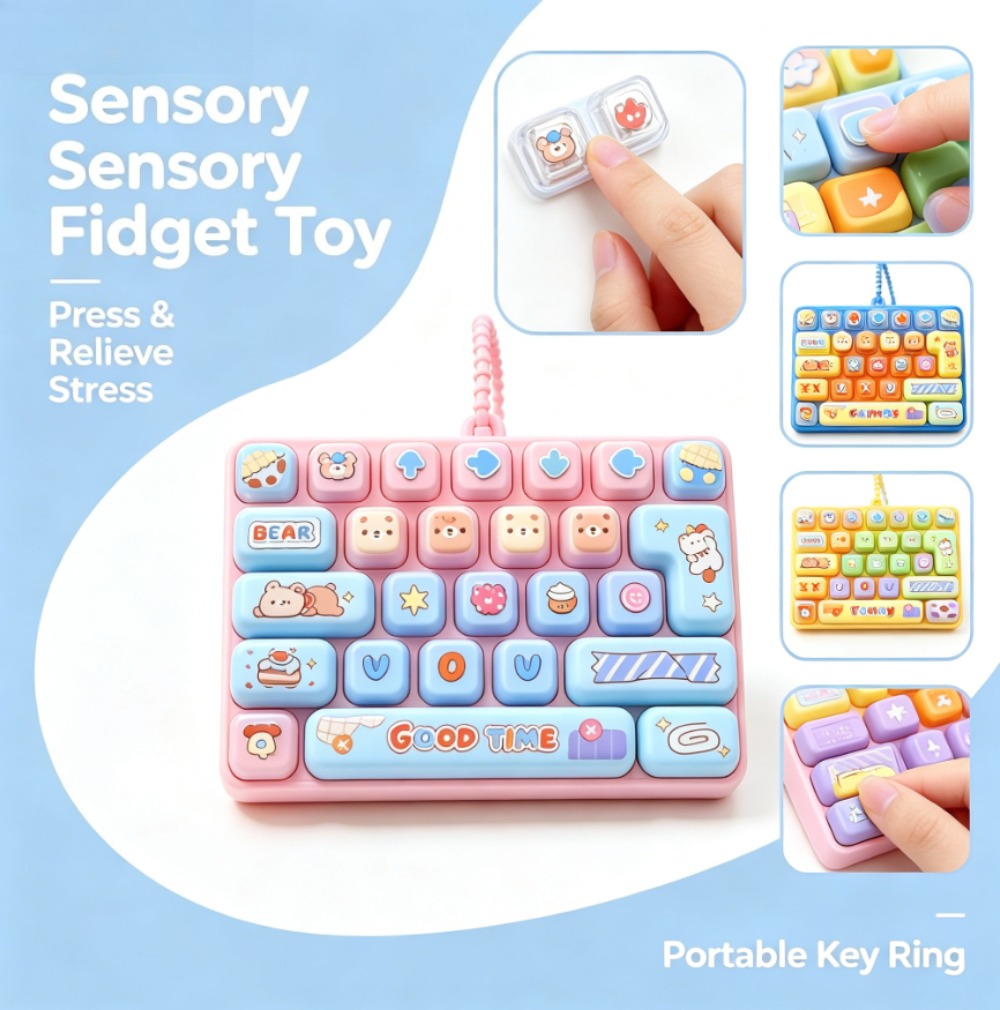 Candy Color Fidget Keycap Clic - Cosplay Fire Prop recension och pris