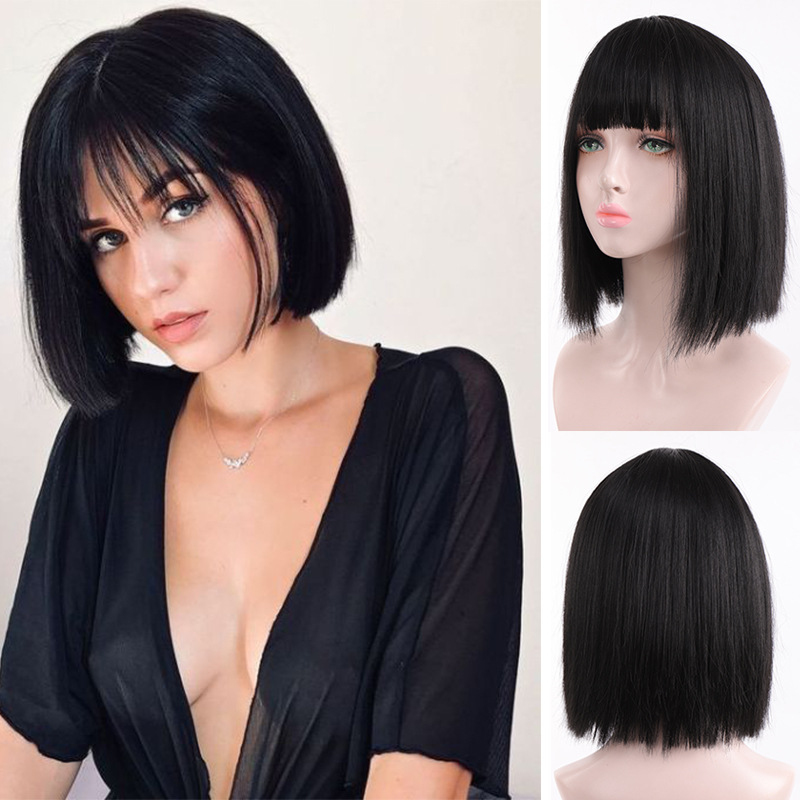 Women's straight wig with air  - Wig Fiber Net recension och pris