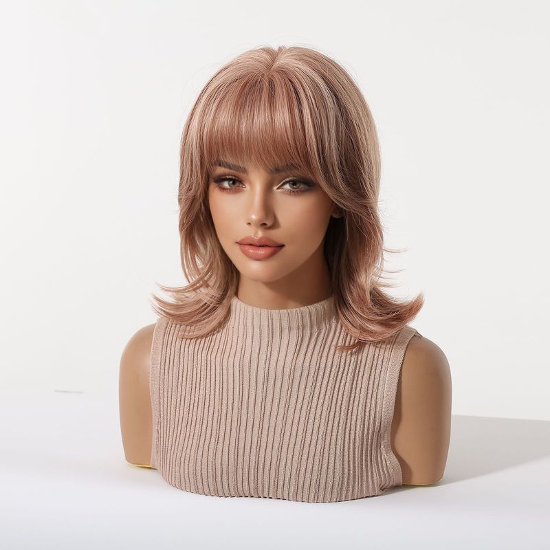 Women's wig with bangs, wolf t - Wig Fiber Net recension och pris
