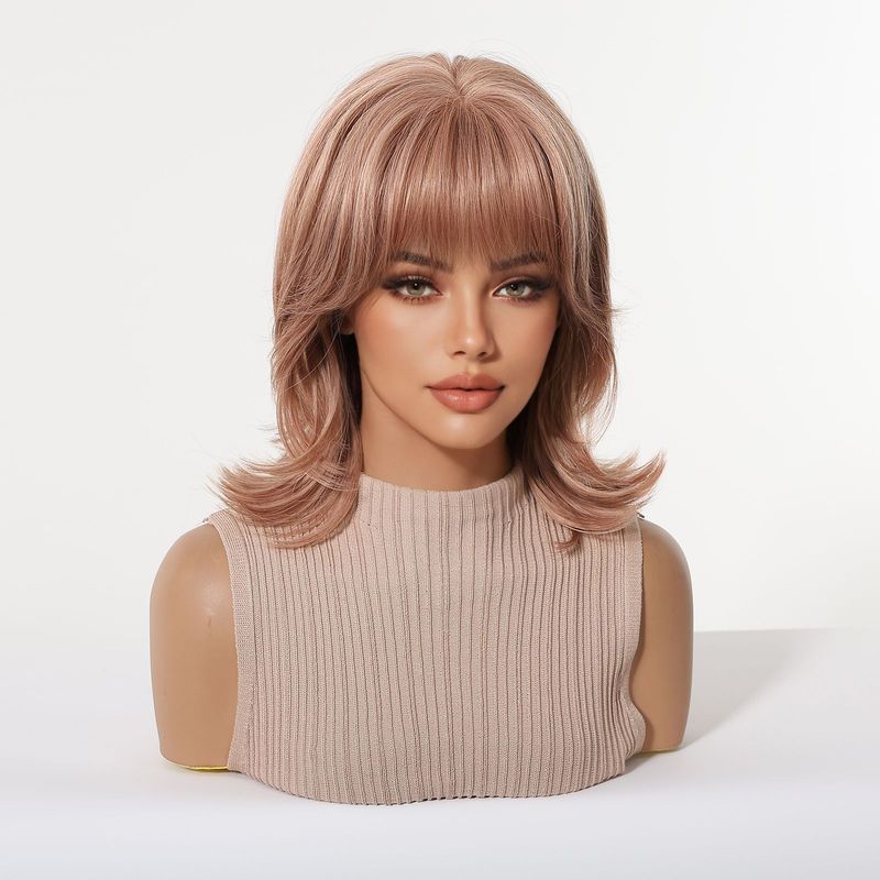 Women's wig with bangs, wolf t - Wig Fiber Net recension och pris