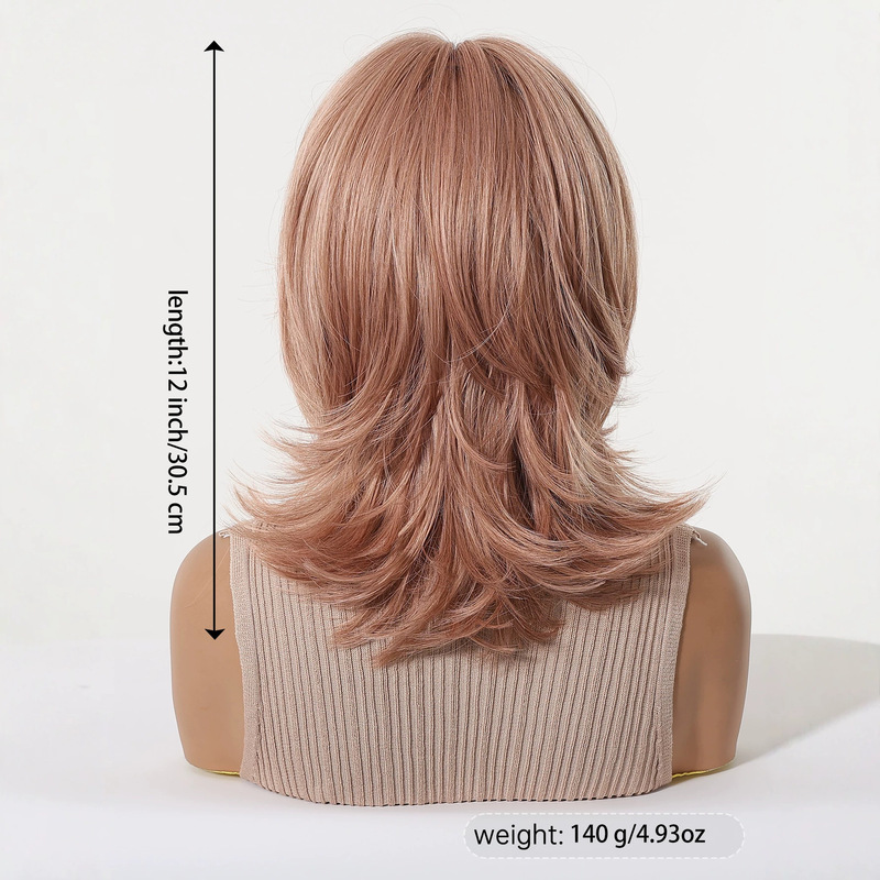 Women's wig with bangs, wolf t - Wig Fiber Net recension och pris