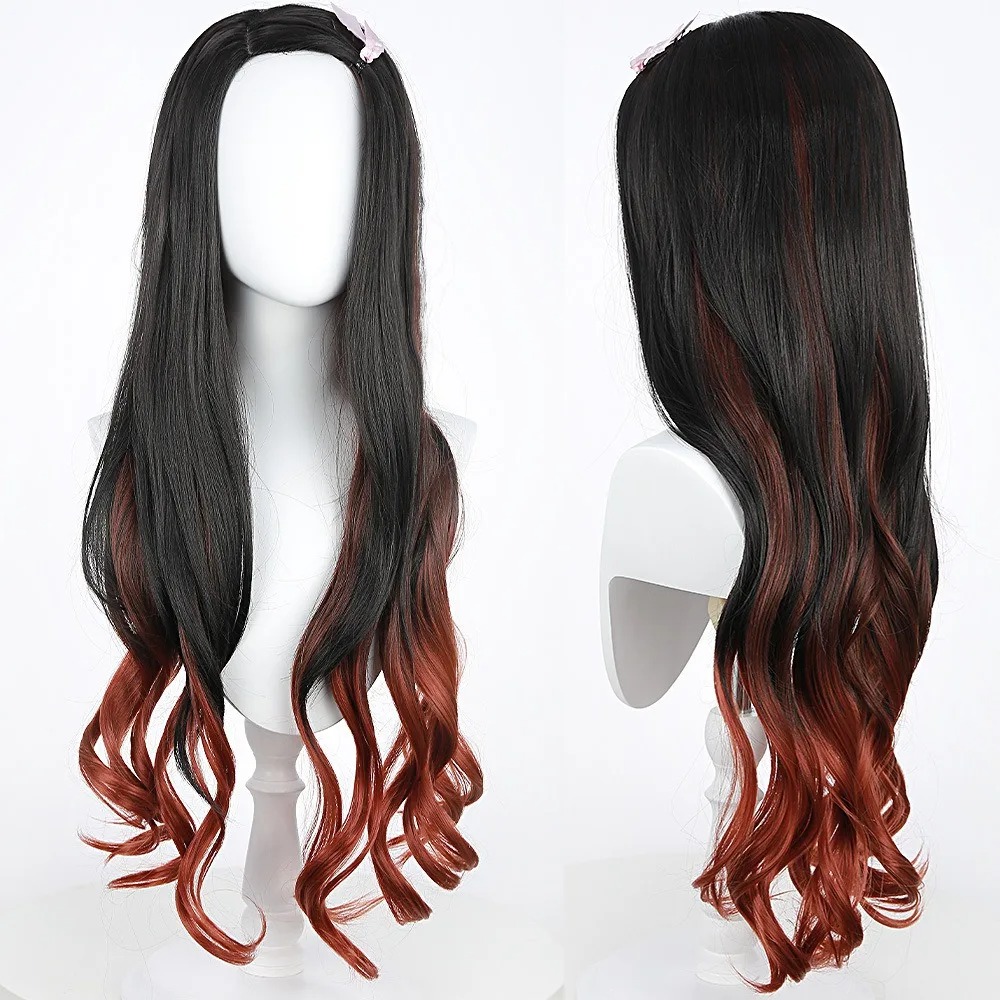 Black Dark Red Gradient Color  - Wig Fiber Net recension och pris