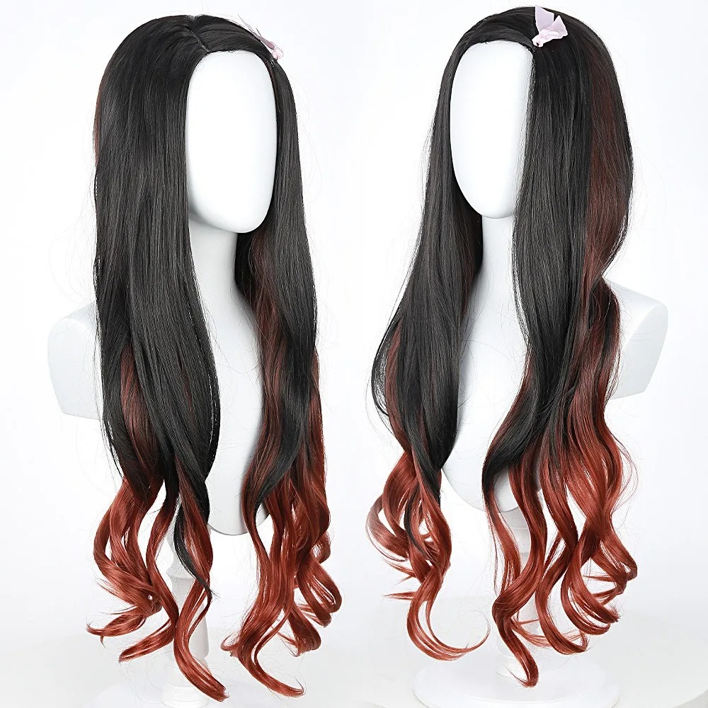 Black Dark Red Gradient Color  - Wig Fiber Net recension och pris